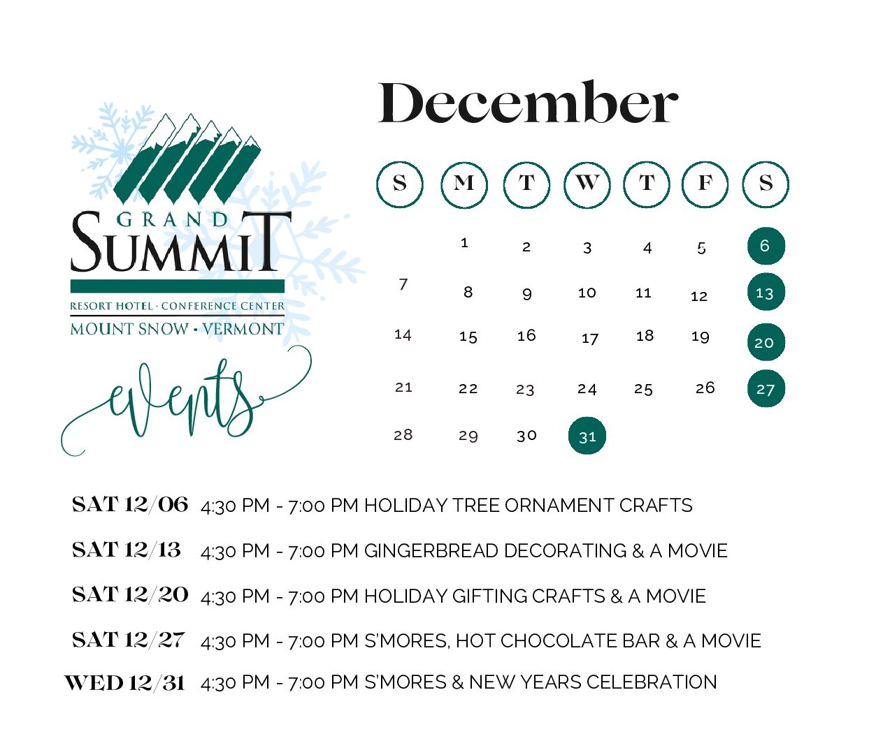 GSMS December Events 2025 PDF 2